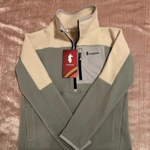 NEW WITH TAGS. COTOPAXI ABRAZO HALF-ZIP FLEECE JACKET WOMEN’S XS CREAM & BRUSH